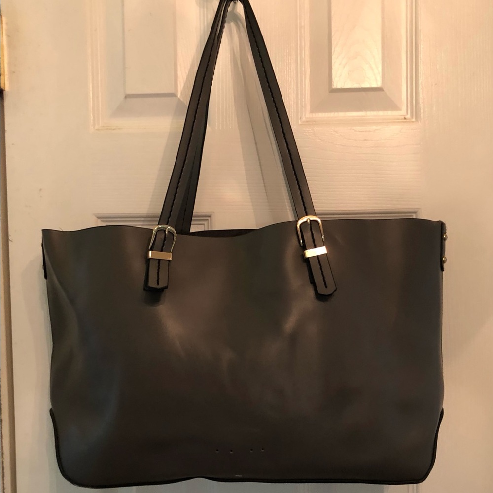 Kenneth Cole Reaction Gray PVC Tote Bag